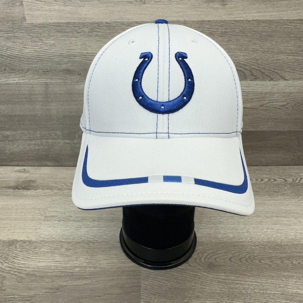 Indianapolis Colts Hat Cap Strap Back Mens One Size White NFL Football‎ Reebok